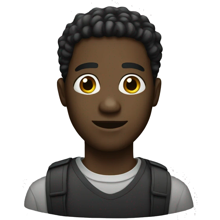 A black guy emoji