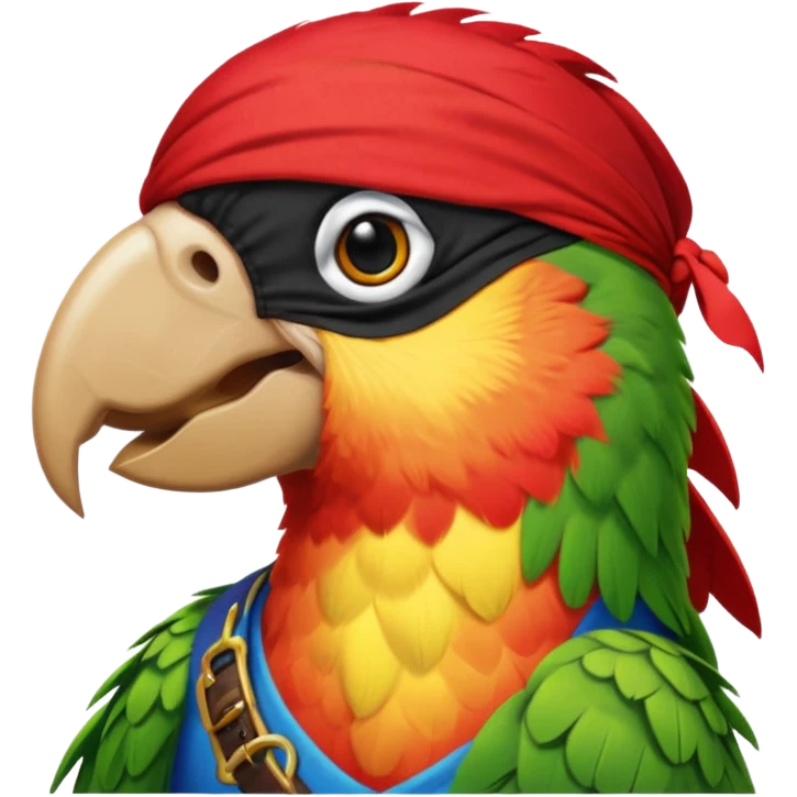 pirate and parrot emoji
