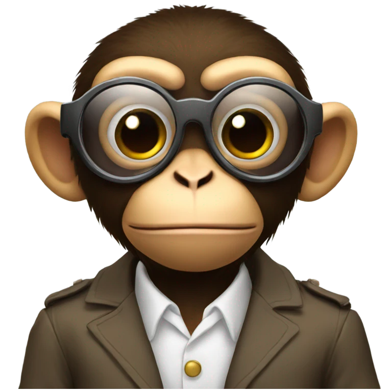 Spy monkey emoji