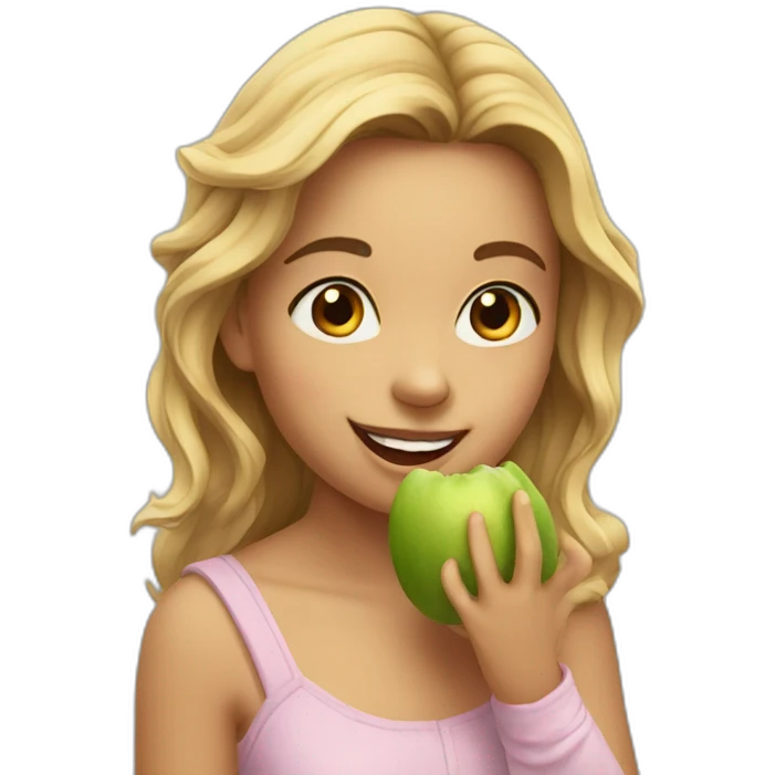 Lilyslilah eating fruit  emoji