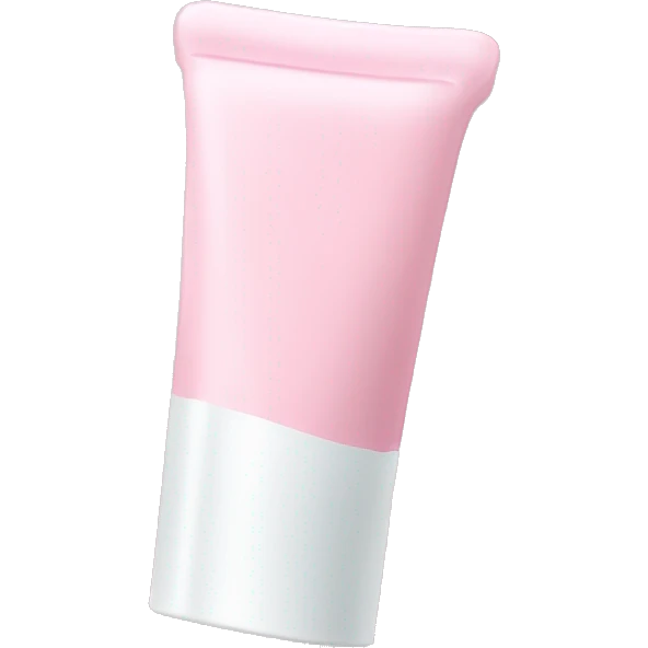 Pale pink toothpaste tube emoji