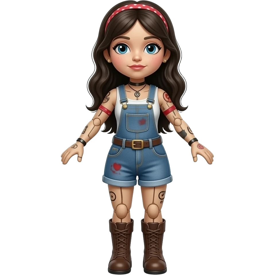 Full body voodoo doll female emoji