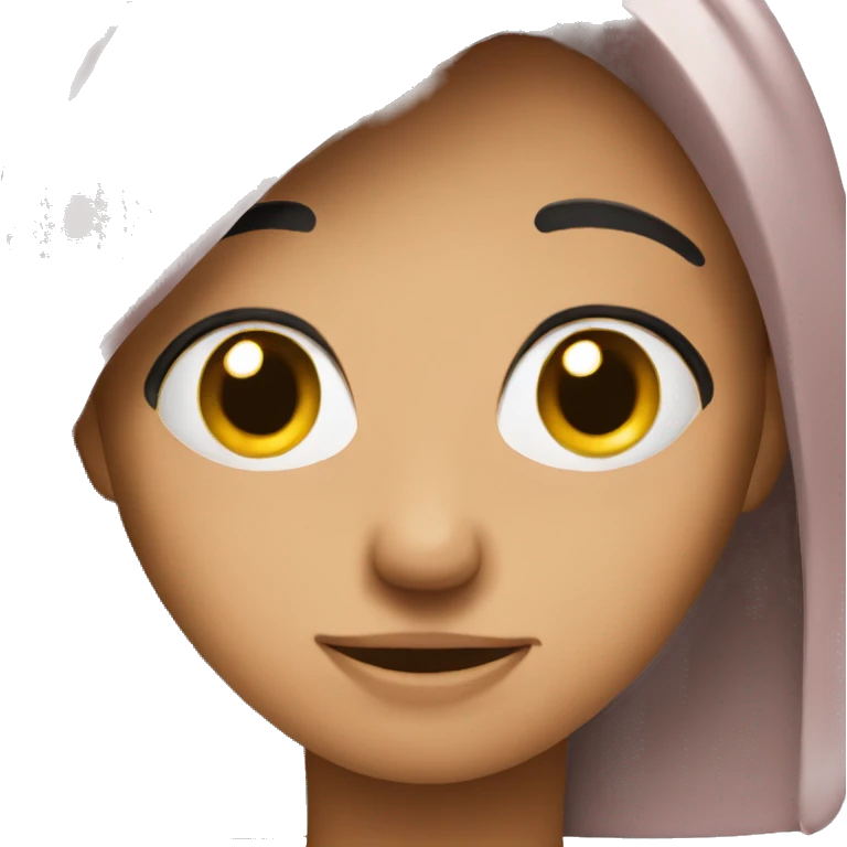 Blushing emoji