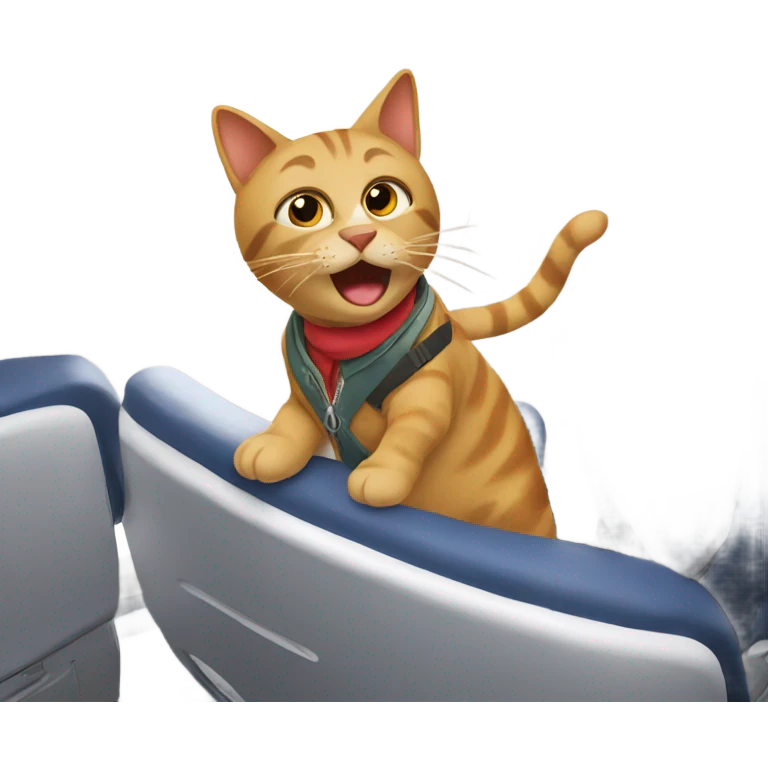 Cat on a plane emoji