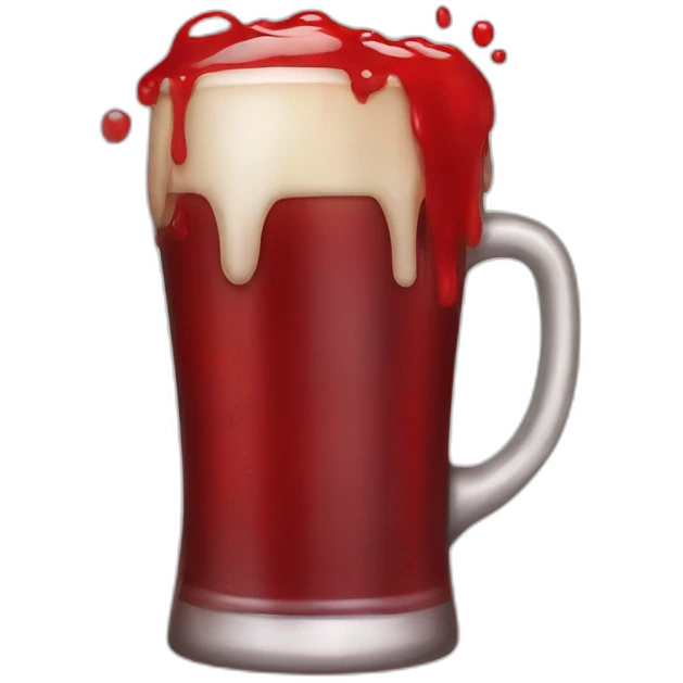 bloody beer emoji