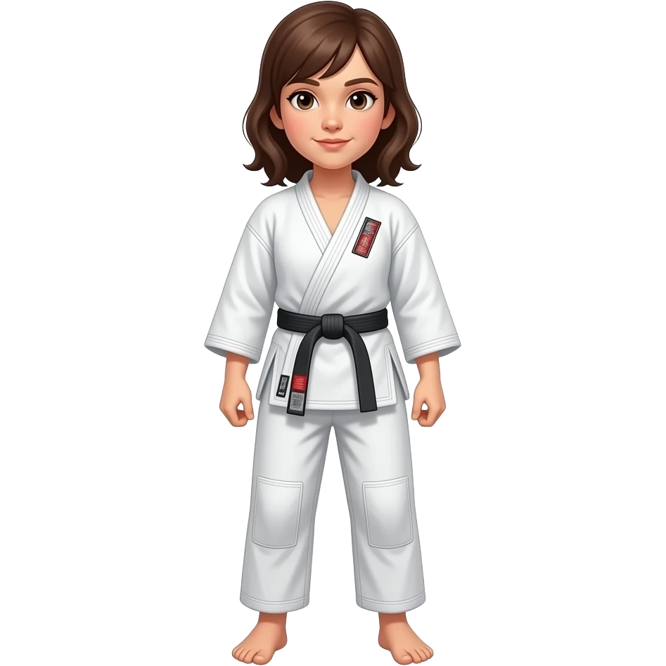 jujitsu brunette girl emoji