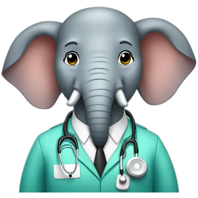 Elephants doctor emoji