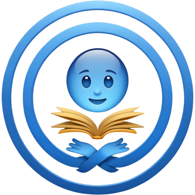 Logo certification de couleur bleu avec le symbole vrai  emoji