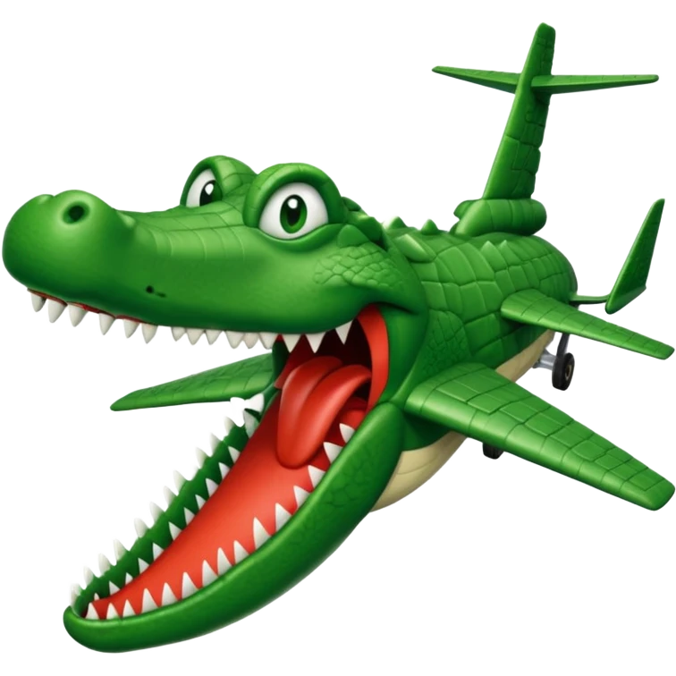 Bombordilo crocodillo with a plane body lead emoji