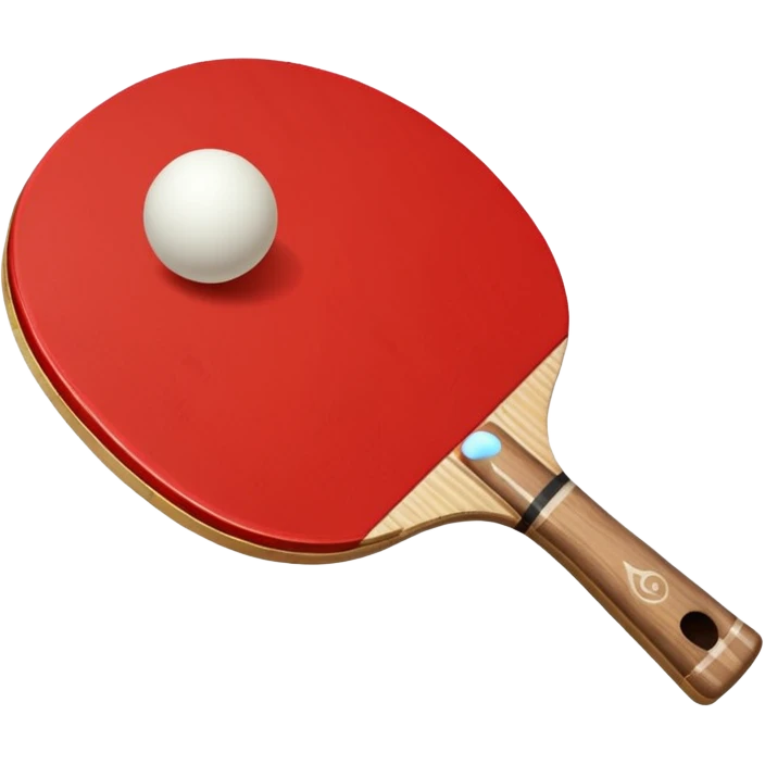red Ping-Pong racket emoji