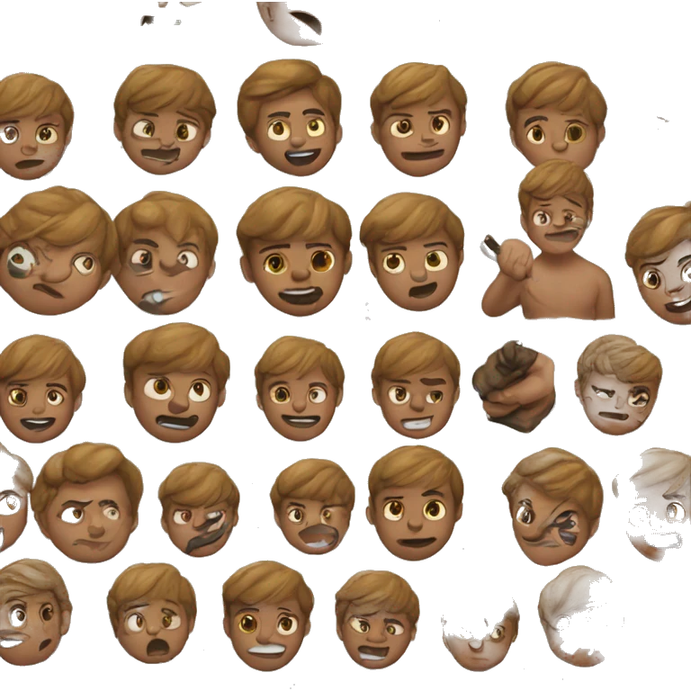 A boy making eart sin emoji