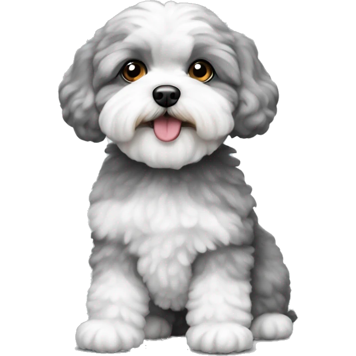 gray and white shipoo  emoji