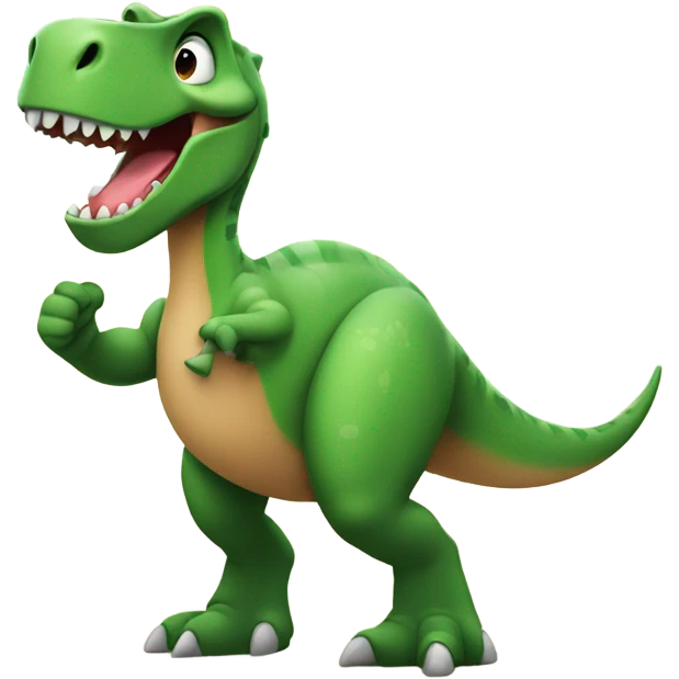 Dinosaur with thumbs up emoji