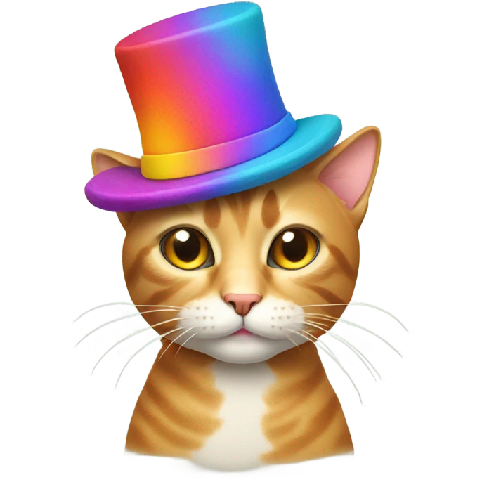 Cat with hat emoji