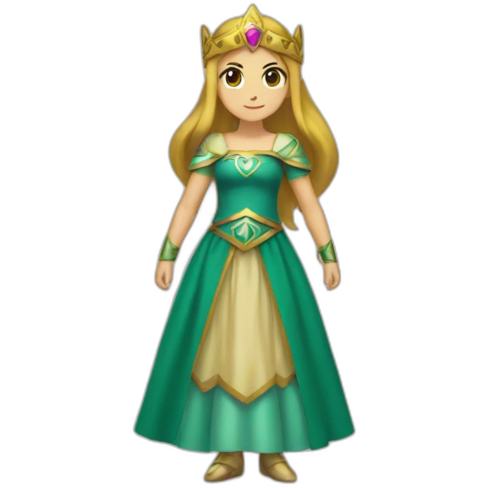 zelda as a princess skirt emoji