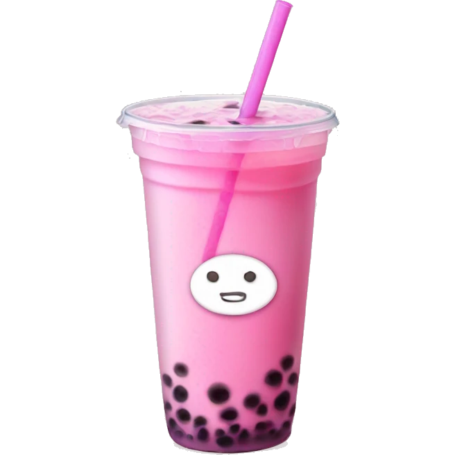 pink bubble tea  emoji
