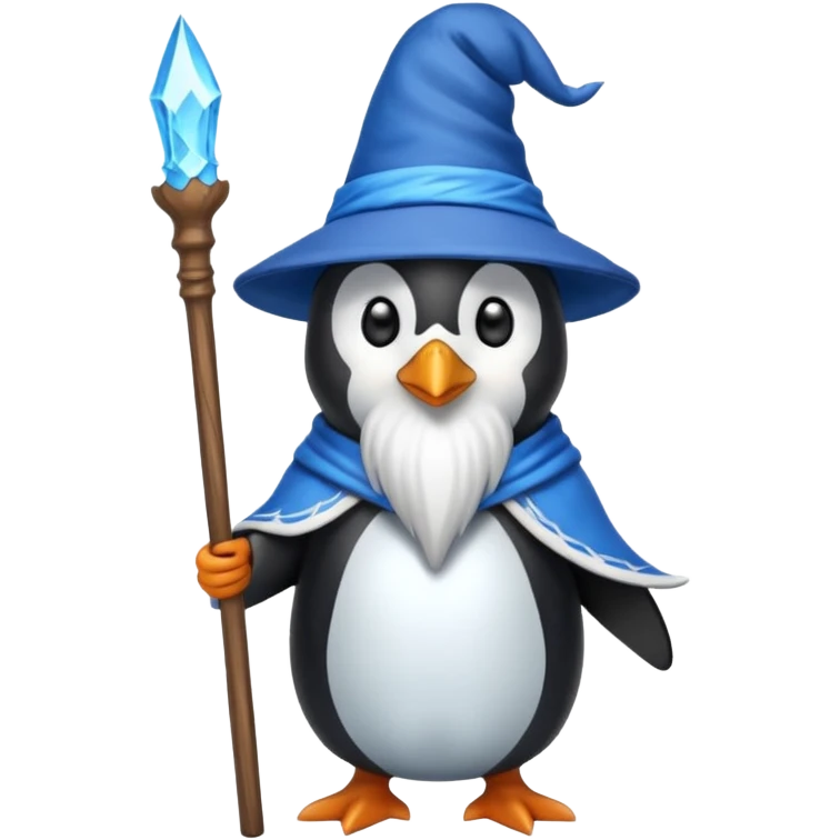 Penguin Wizard emoji