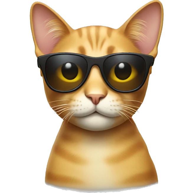 Cat with sunglasses emoji
