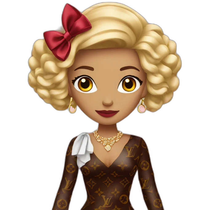 louis vuitton fancy woman emoji