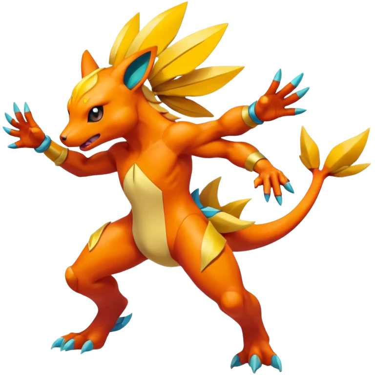 Heliolisk-Cyclizar-Pokémon, full body emoji
