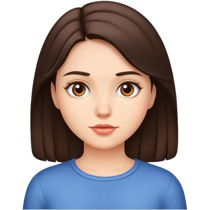 Brunette girl emoji