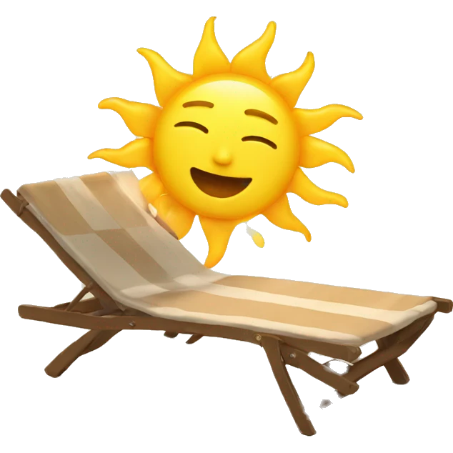 sun bathing emoji