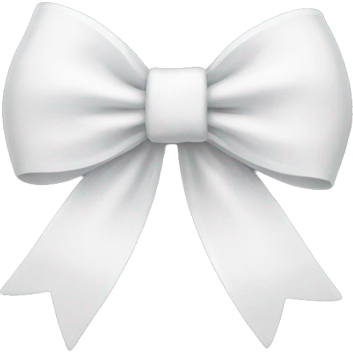 White bow emoji