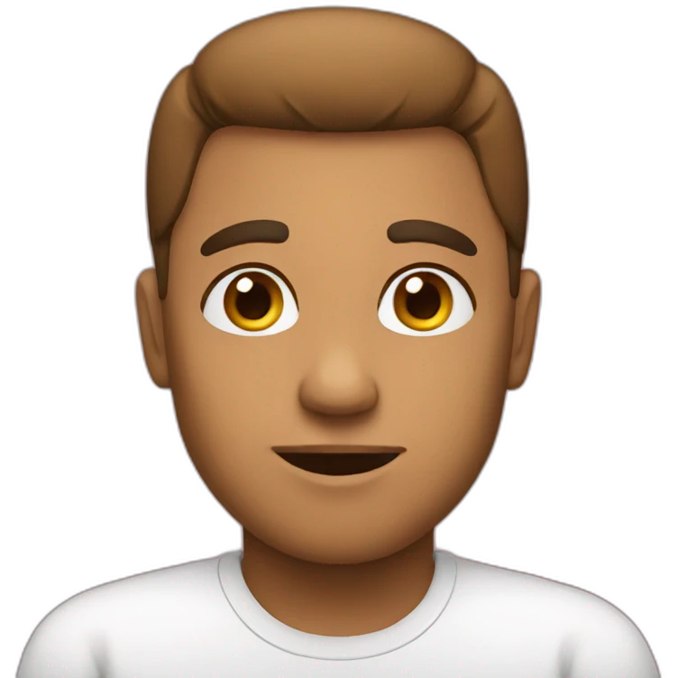 straight emoji