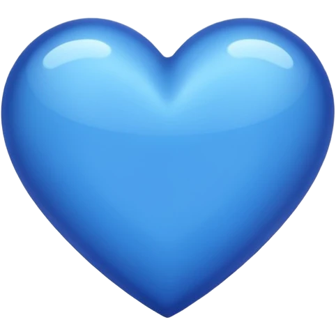 Coração azul emoji
