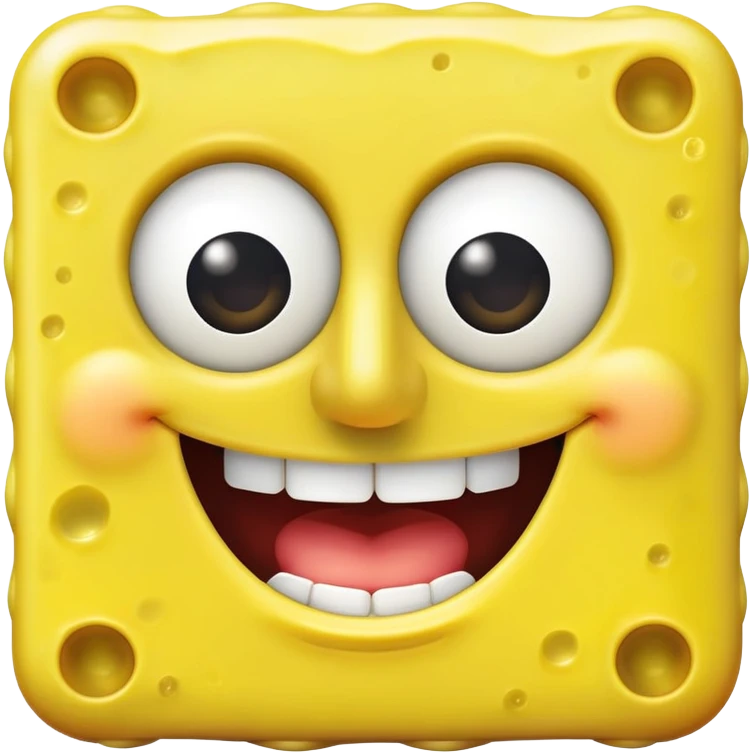 spongebob smiling with teeth emoji