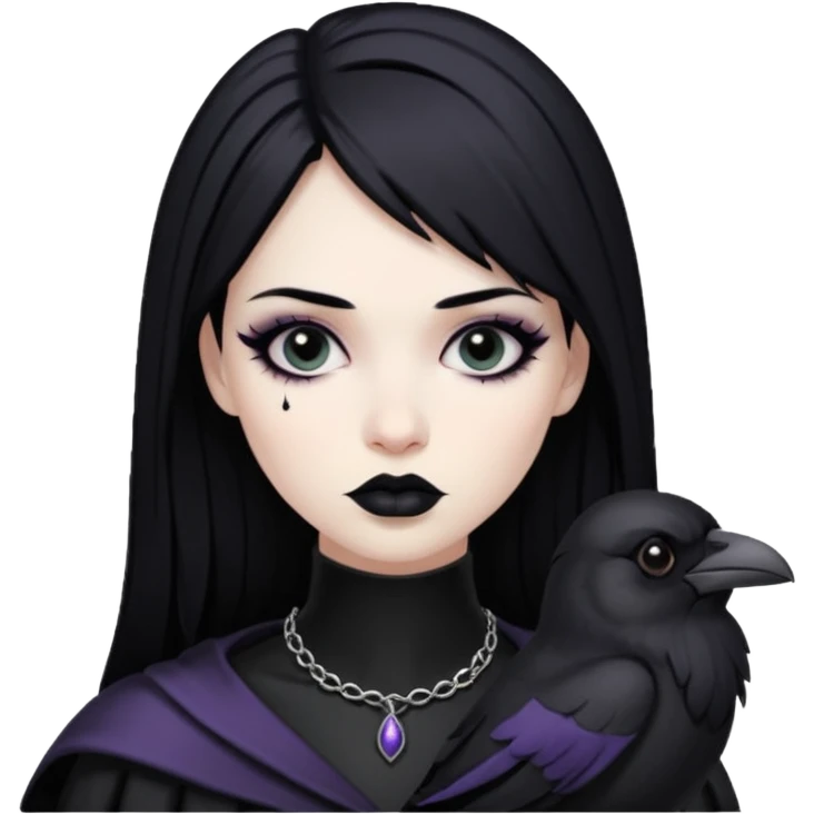 Raven goth emoji
