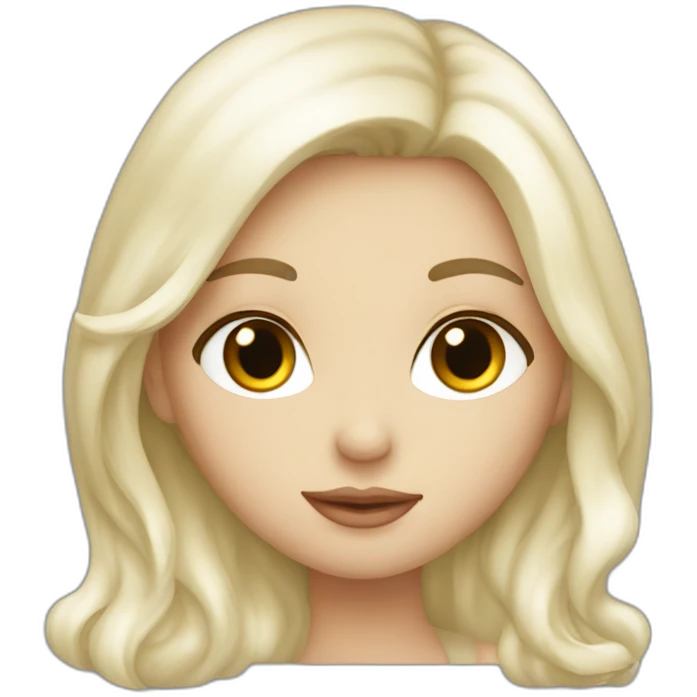white caucasian kiss girl emoji