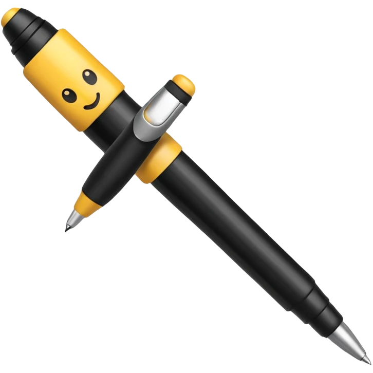 Only black colour Pen Spinner emoji emoji