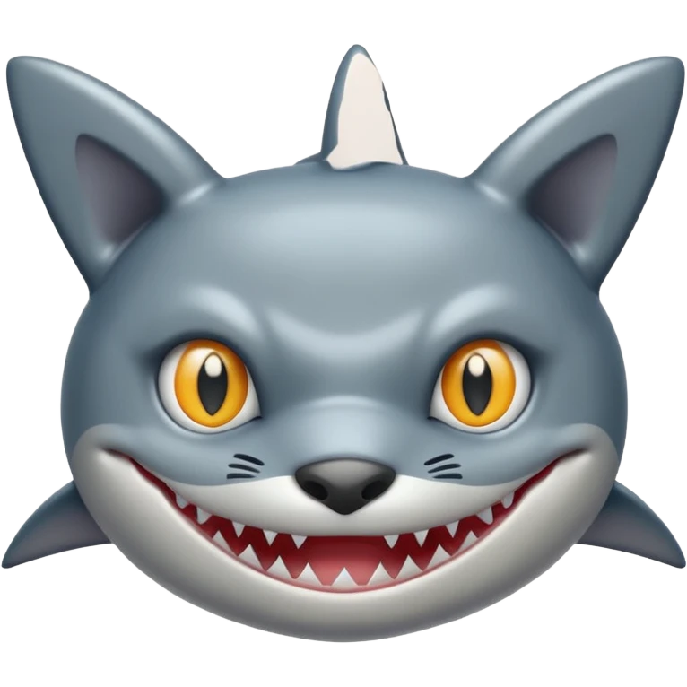 shark with a cat face emoji