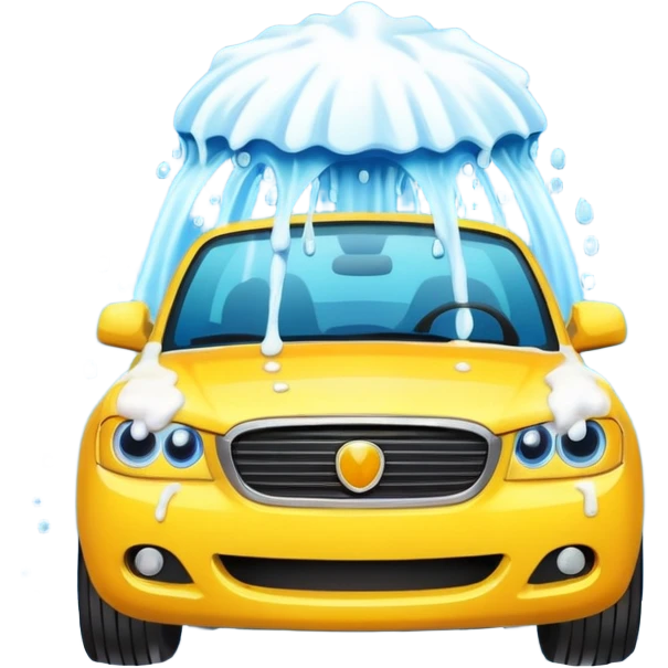 create me an image for a vertical in my super app, Car wash emoji