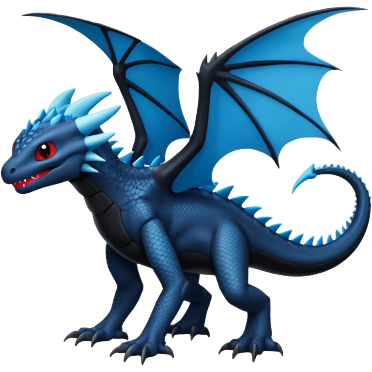 Toothless-Salamence-Fakémon-hybrid-creature (full body)  emoji