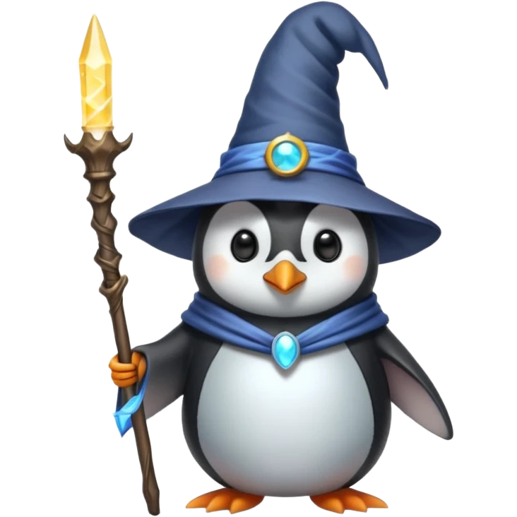 Penguin Wizard emoji