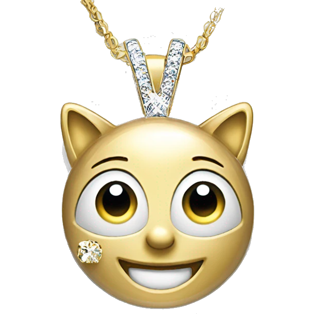 Sparkling diamond necklace Swarovski  emoji