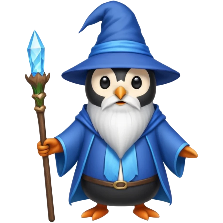 Penguin Wizard emoji