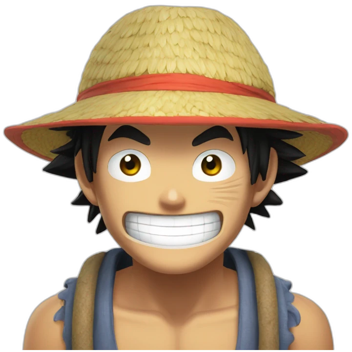 Luffy entrain de mangé emoji