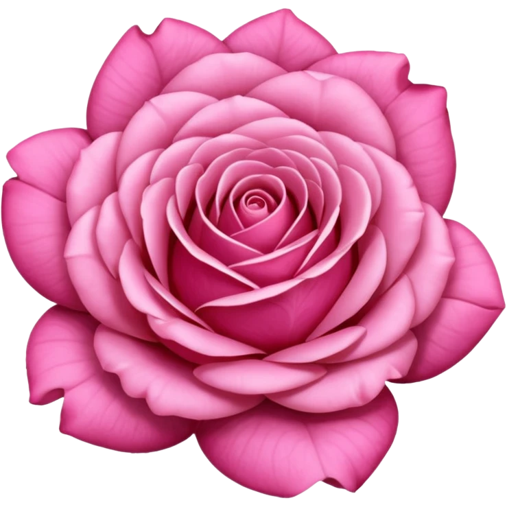 Pink rose emoji