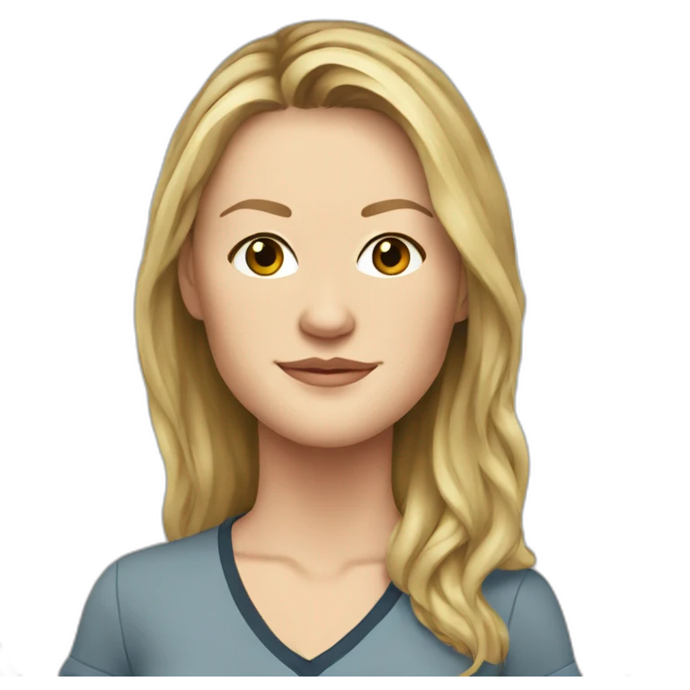 julia-stiles cartoon wearing shirt emoji