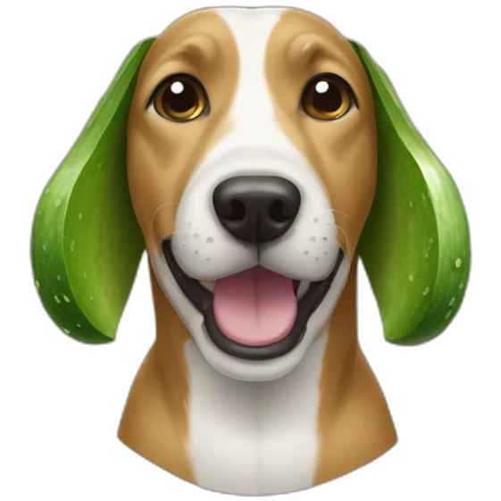 cucumber dog emoji