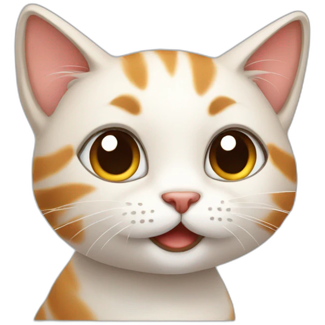 cute cat sitting emoji