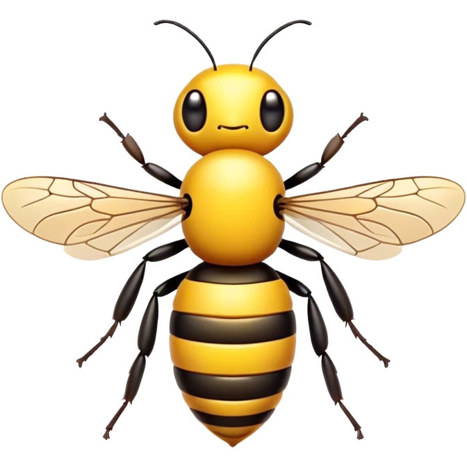 rainbow bee emoji