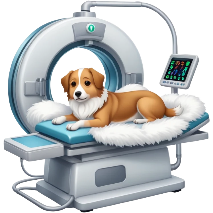 Dog in MRI scanner emoji
