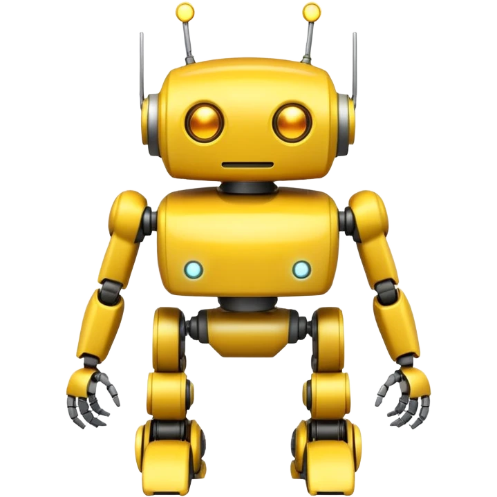 yellow robot with 4 legs emoji