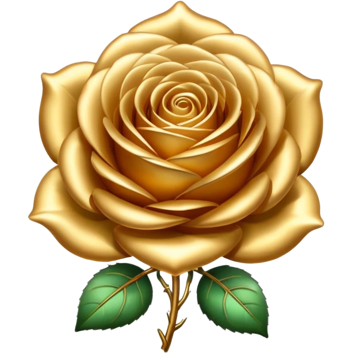 Golden rose emoji