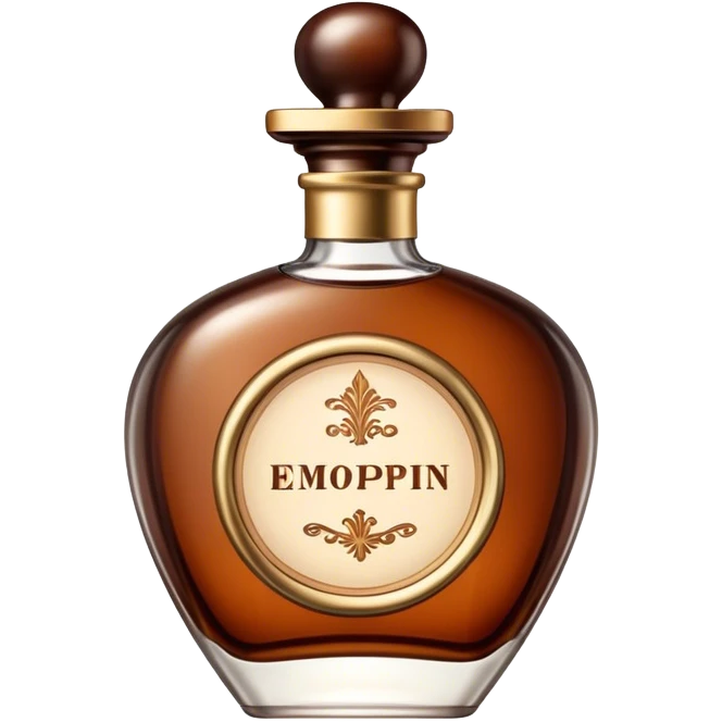 Perfume vintage classic brown emoji