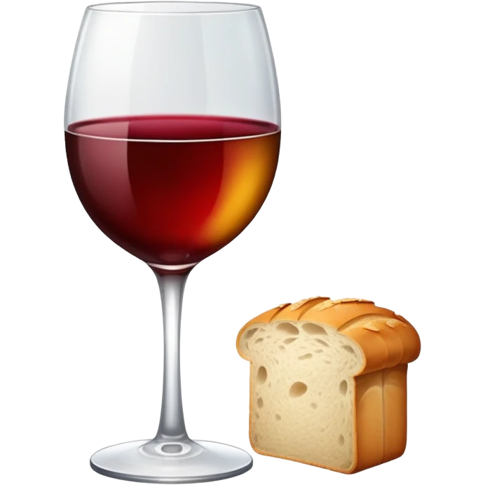 Bread and wine  emoji